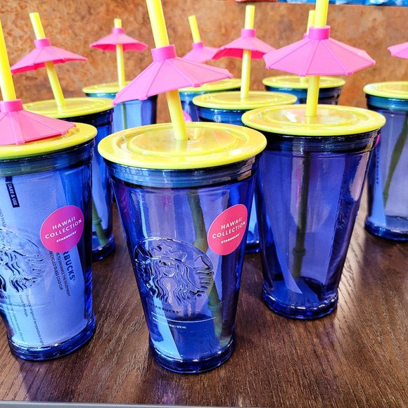 STARBUCKS Hawaii exclusive limited edition blue gl